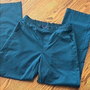 Purple Label by Healing Hands Medium Tall Caribbean Blue Scrub Pants